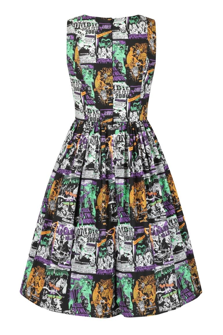 Hell Bunny Be Afraid 50s Dress – Roadkill13