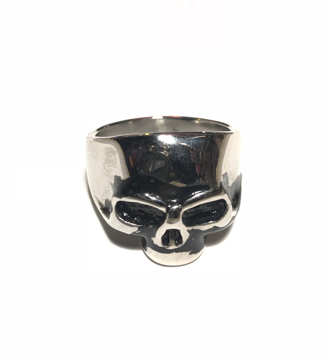 SS No Jaw Skull Ring by INOX – Roadkill13