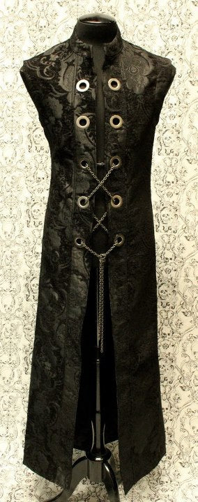 Hellraiser Long Vest with Chain