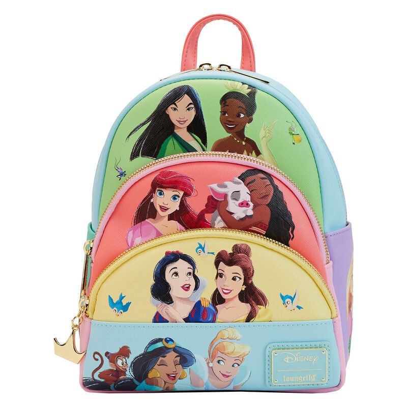 disney loungefly mini backpack Disney Princess Triple Pocket Mini Backpack – Roadkill13