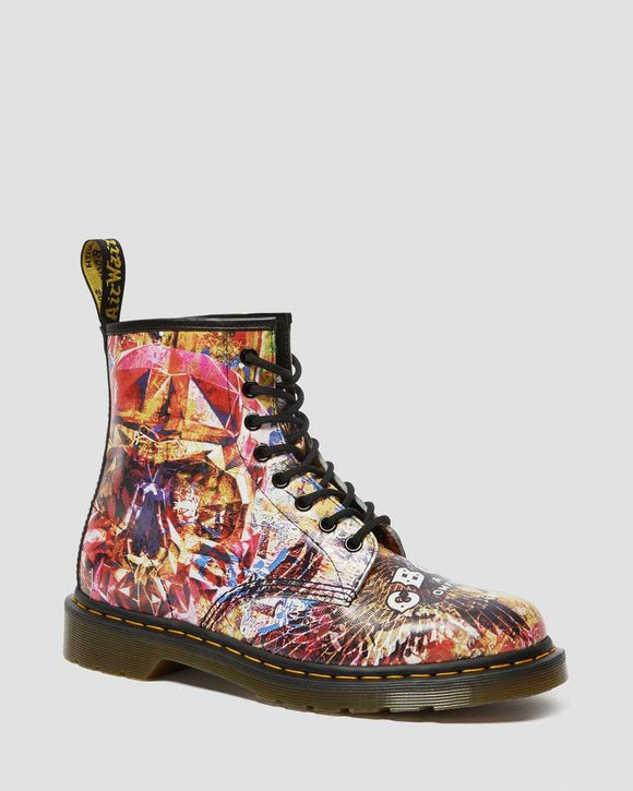 1460 CBGB Printed Leather Boots