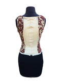 Red and White Pin Bodice