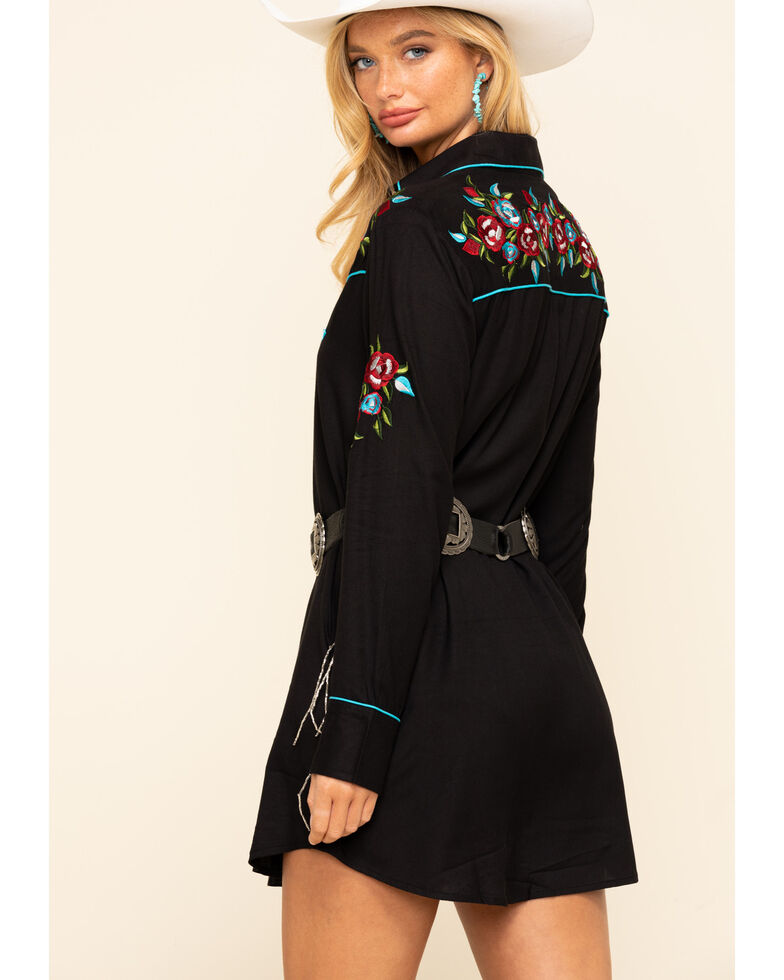 Rhinestone Fringe Retro Western Dress by Skully Roadkill13 Rhinestone Fringe Retro Western Dress by Skully Roadkill13