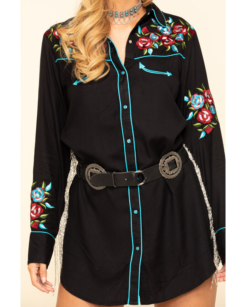 western dress reels Rhinestone Fringe Retro Western Dress by Skully – Roadkill13