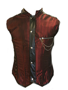 Freakshow Striped Corset Vest