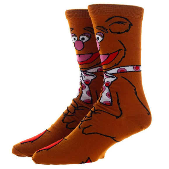 The Muppets Fozzie Bear Character Socks