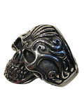 Stainless Steel Tribal Skull Ring