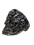 Stainless Steel Day of the Dead Ring