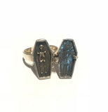 Silver Small Coffin Ring