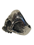 Stainless Steel Stressed No Jaw Skull Ring
