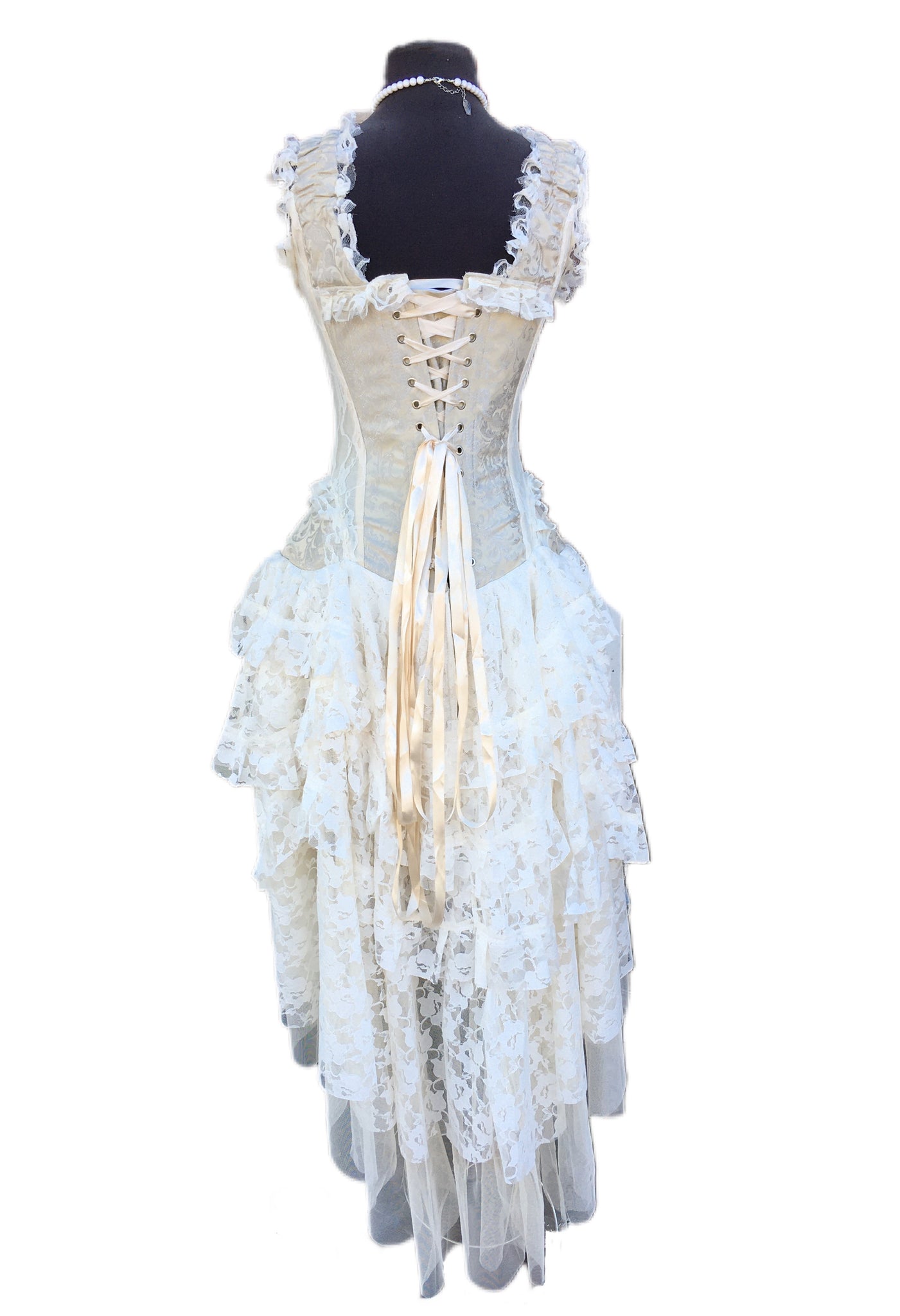 Cream Brocade Corset Dress Cream Brocade Corset Dress