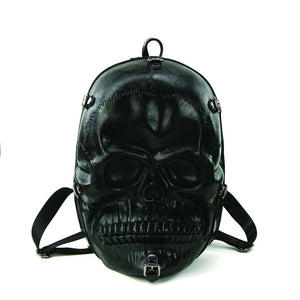 3d skull leather backpack Black Skull Backpack – Roadkill13