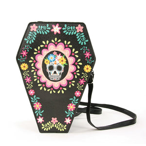 Sugar Skull Coffin Mini Backpack