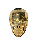 Full gold color finish shiny smooth skull