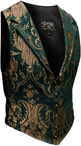 Green and Gold Brocade Vest
