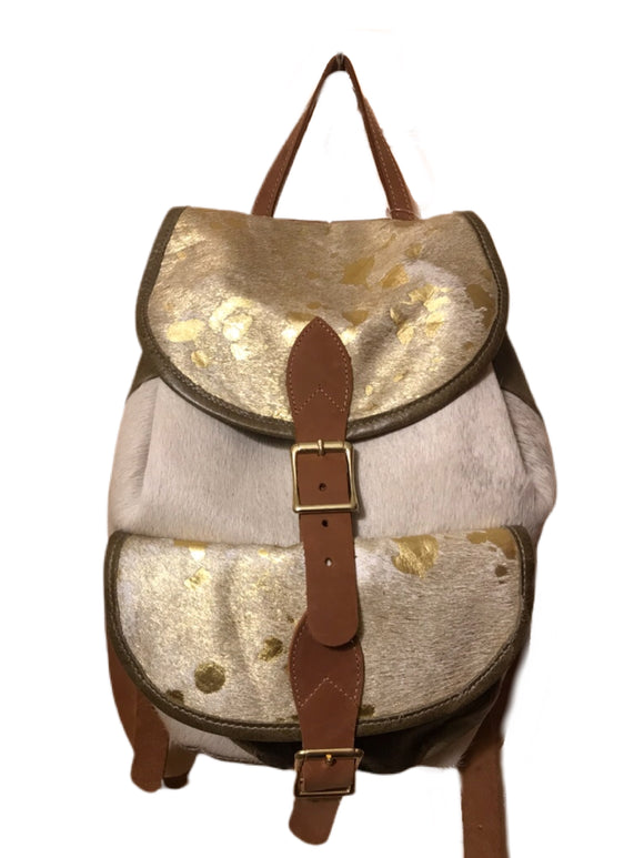 Leather Cowhide Backpack