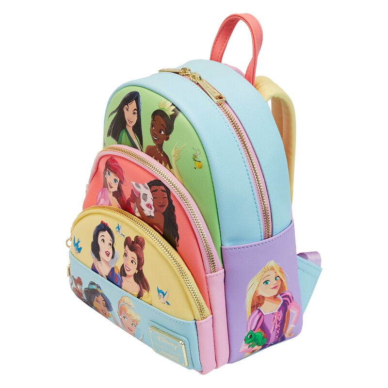 disney princess storybook loungefly mini backpack Disney Princess Triple Pocket Mini Backpack – Roadkill13