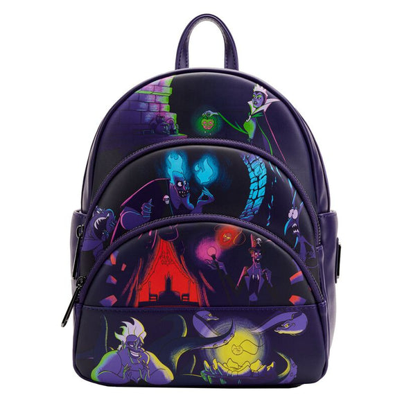 disney villains floral mini backpack Loungefly Iridescent : Clothing, Shoes & Jewelry Disney Villains Exclusive Stained Glass Glow Mini Backpack Disney Villains Glow in the