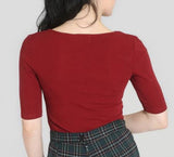 Red Philippa Top