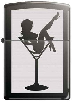 Lady in Cocktail Glass Lighter