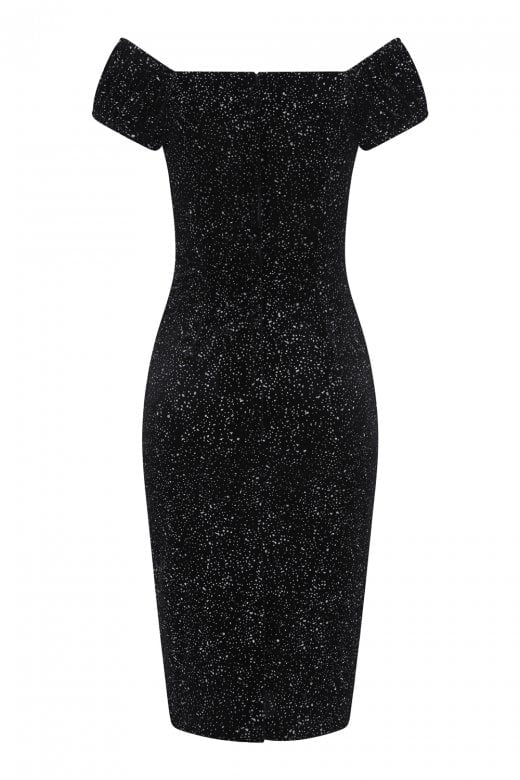 Dolores Glitter Drops Pencil Dress