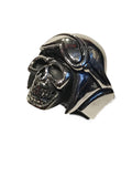 Stainless Steel Skull Pilot Ring