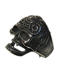 Stainless Steel Gear Skull Ring