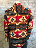Native Pattern Fleece Shirt