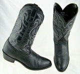 Hawk Collection Black Western Boots