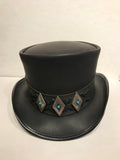 El Dorado Top Hat with Finished Lace Concho