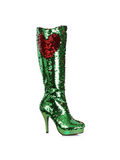 MERMAID FLIP SEQUIN HEELS GREEN TO RED