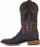 Oil Brown Caiman Boots