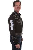 Pistol and Cards Western Shirt
