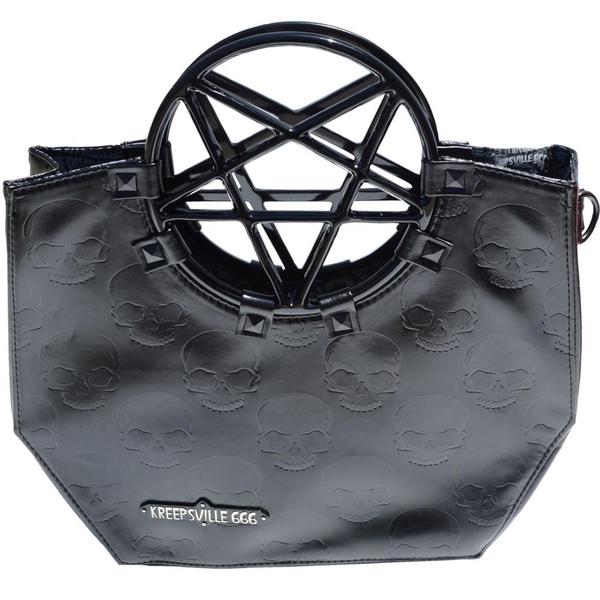 Pentagram Handle Purse Bag Black by Kreepsville 666 – Roadkill13