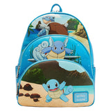 Pokémon Squirtle Evolution Triple Pocket Backpack