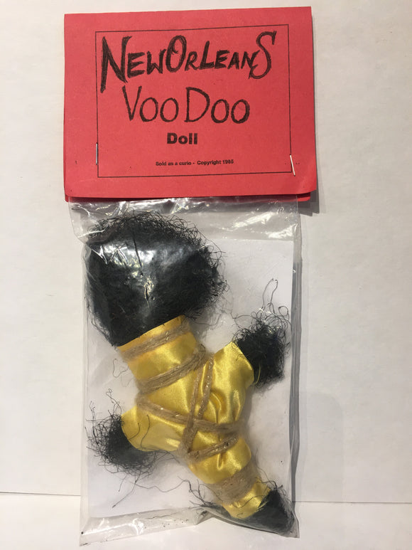 Yellow and Brown Rope Voodoo Doll