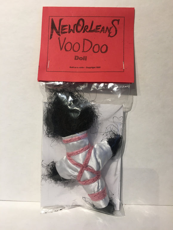 White and Pink Rope Voodoo Doll