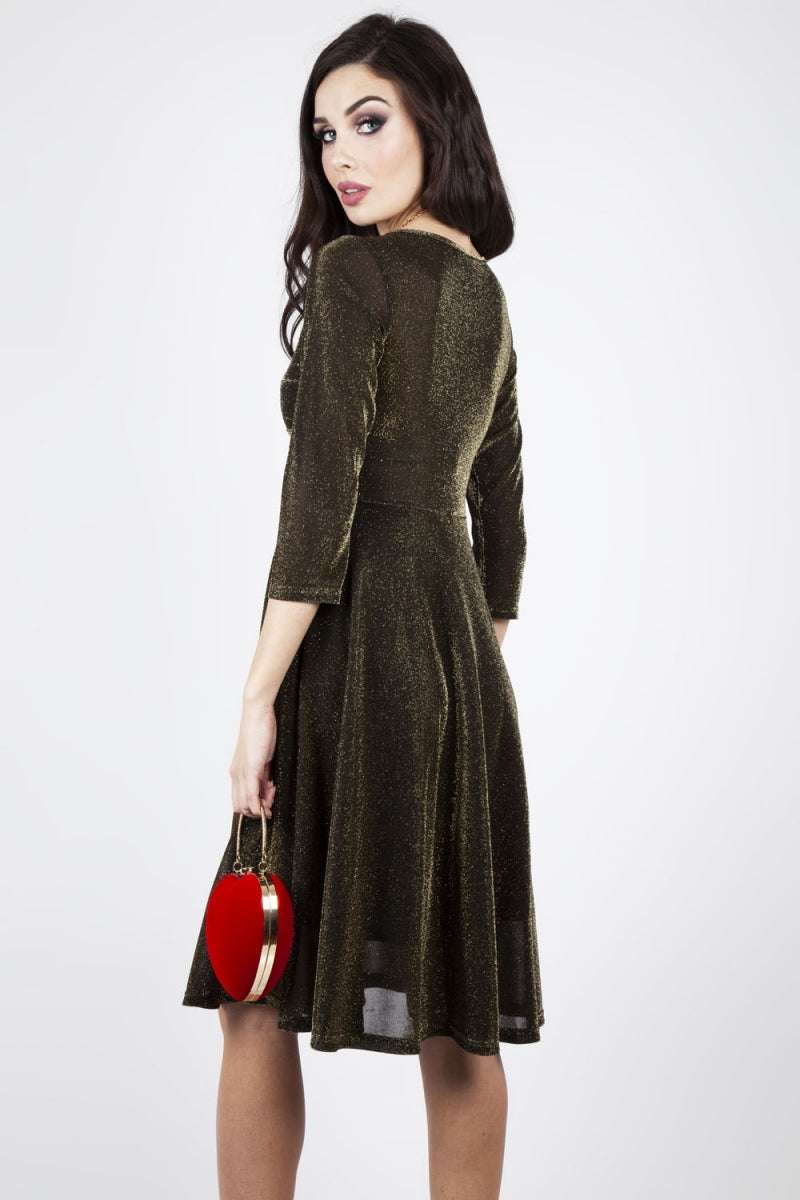 lulu black dress Lulu Disco Flare Dress