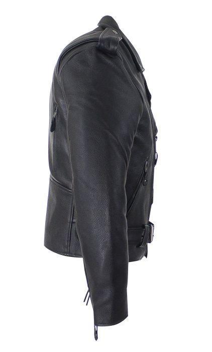 Motorcycle Leather Jacket Men Milwaukee Leather Men's Premium Buffalo Leather Motorcycle Jacket With Zip-Out Liner - 3X-Large Black Men's Motorcycle Jacket