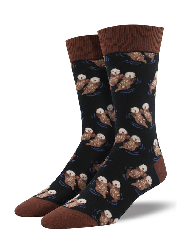 Significant Otter (Black) Men's Funky Socks