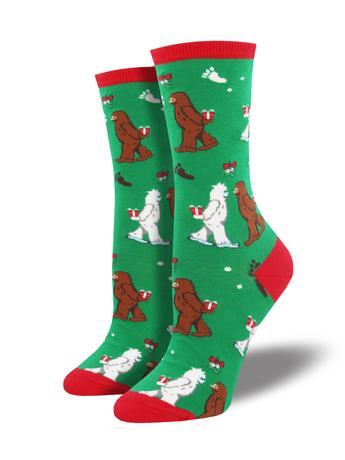 Mythical Kissmas (Green) Women's Funky Socks