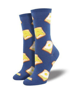 Avocado Toast (Blue) Women's Funky Socks