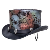 Skull n Roses Top Hat