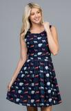 Woodland Creatures Sleeveless Dress