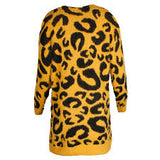 Black and Gold Leopard Cardigan Sweater - LAST ONE